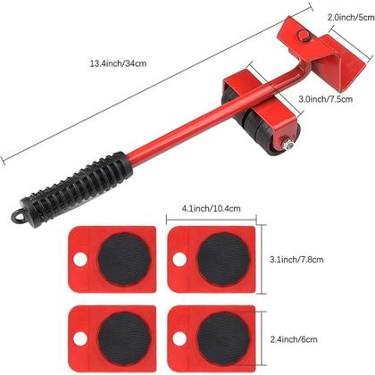 Imagem de Conjunto de Suportes Rodas para Movimentação de Moveis