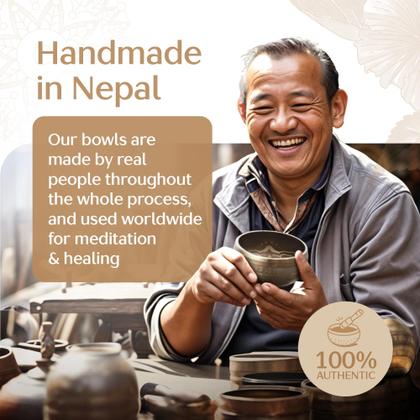 Imagem de Conjunto de Taças Tibetanas Silent Mind Om Mani Padme Hum