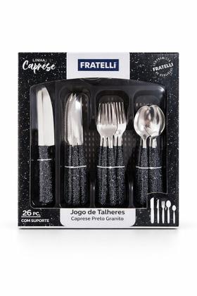Imagem de Conjunto De Talheres Caprese 26 Peças - Preto Granito