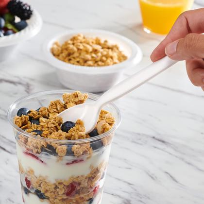 Imagem de Conjunto de talheres de plástico descartáveis, pacote confortável, 360 unidades