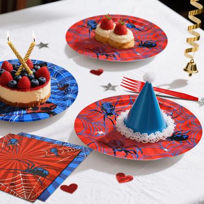 Imagem de Conjunto de talheres descartáveis para festas Jhfine de 96 peças Spider Web