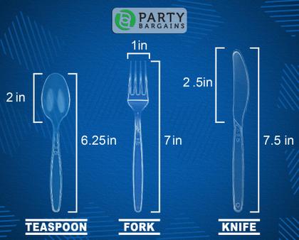 Imagem de Conjunto de talheres descartáveis PARTY BARGAINS SAPPHIRE Design