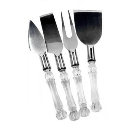 Imagem de Conjunto de Talheres em Inox Para Queijo 4 Unidades