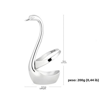 Imagem de Conjunto De Talheres Portátil De Aço Inoxidável Com Garfo E Colher Com Armazenamento De Mesa De Rack