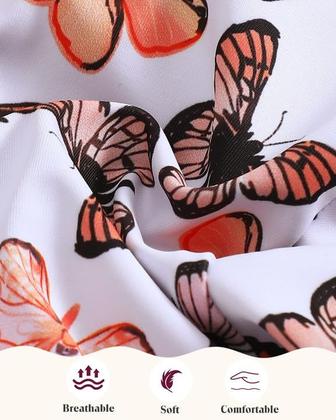 Imagem de Conjunto de tanquíni e chapéu Mioglrie Butterfly para crianças