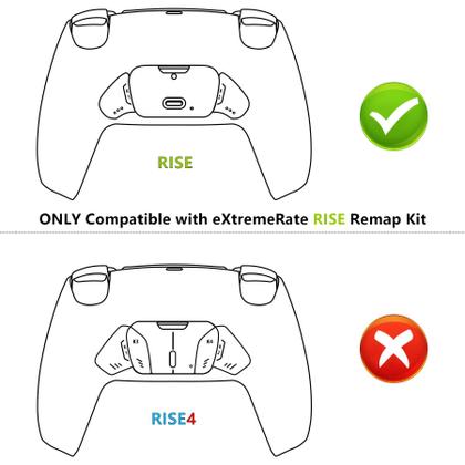 Imagem de Conjunto de teclas de reposição do botão traseiro para o kit ExtremeRate Rise Remap para controlador PS5