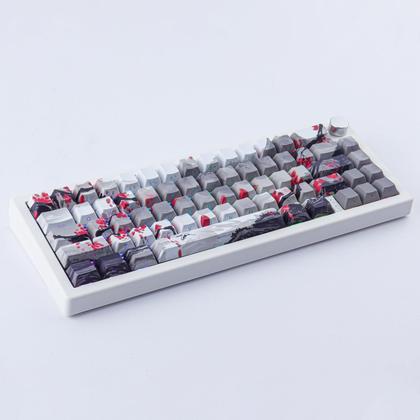 Imagem de Conjunto de teclas Tsungup PBT com impressão lateral de 135 teclas Cherry Profile