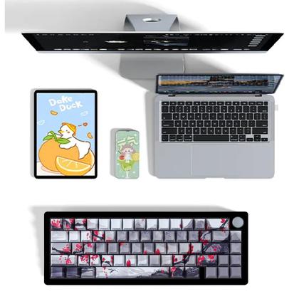 Imagem de Conjunto de teclas Tsungup PBT com impressão lateral de 135 teclas Cherry Profile