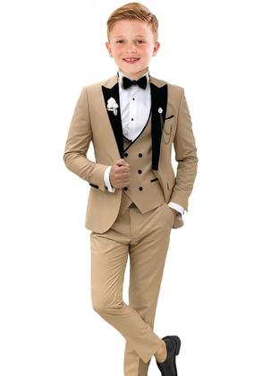 Imagem de Conjunto de ternos formais Tesscy Teen Boys Sage Green, tamanho 20 a 5 peças