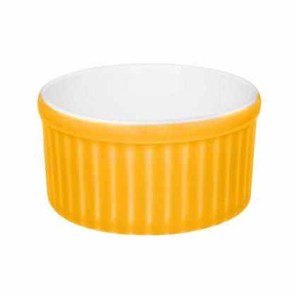 Imagem de Conjunto de Tigela Ramequin de Porcelana Oxford Amarelo com 3 Peças
