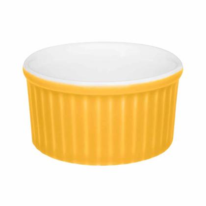 Imagem de Conjunto de Tigela Ramequin de Porcelana Oxford Amarelo com 3 Peças