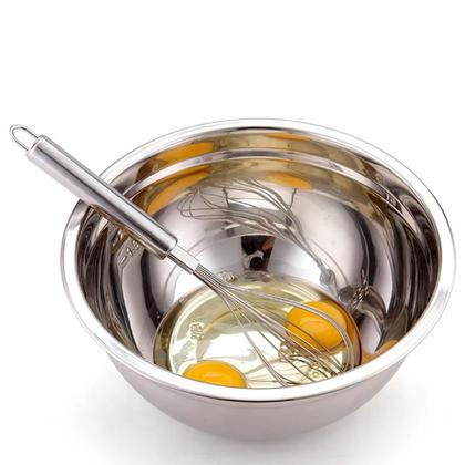 Imagem de Conjunto De Tigelas Aço Inox Bowls Saladeira Bacia Aço Inox 5 Peças