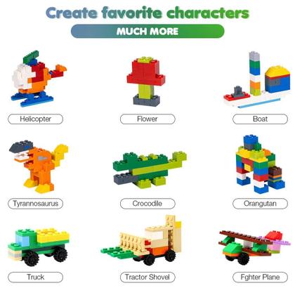 Imagem de Conjunto de tijolos de construção Unirolic Classic 1546 peças com rodas