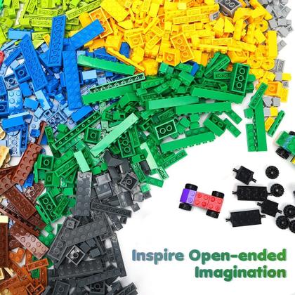 Imagem de Conjunto de tijolos de construção Unirolic Classic 1546 peças com rodas