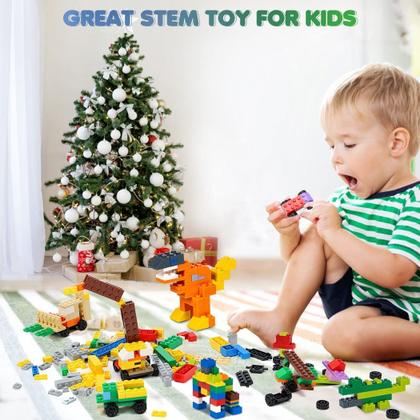 Imagem de Conjunto de tijolos de construção Unirolic Classic 1546 peças com rodas