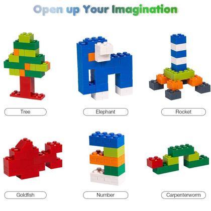 Imagem de Conjunto de tijolos de construção Unirolic Classic 1546 peças com rodas