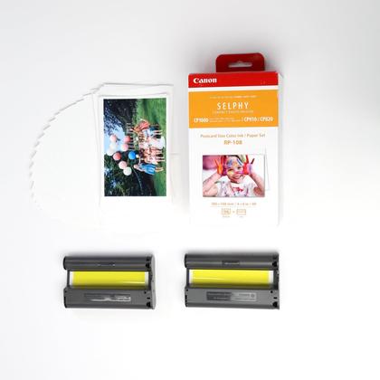 Imagem de Conjunto de tinta/papel Canon RP-108 Color para Selphy CP910/CP820/CP1200