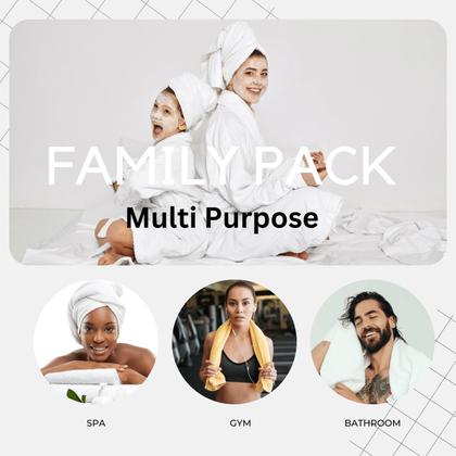 Imagem de Conjunto de toalhas de banho LANE LINEN 100% algodão 18 peças Wishful Mauve