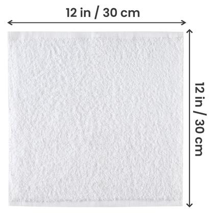 Imagem de Conjunto de toalhas Utopia Towels, pacote com 12, 100% algodão branco