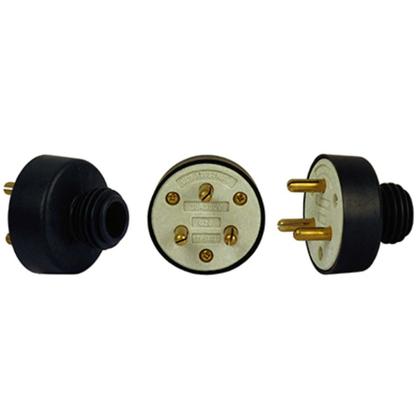 Imagem de Conjunto de Tomada + Plug Macho 3x30a Polarizada Porcelana