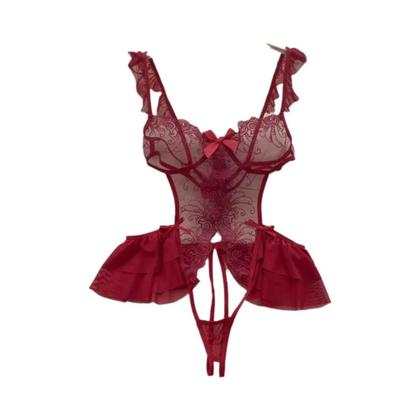 Imagem de Conjunto De Top Cropped Sem Mangas Com Babados Rosa E Saia Mini Em 2 Peças, Conjunto Casual De