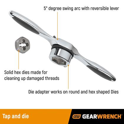 Imagem de Conjunto de torneiras e matrizes GEARWRENCH 77 peças SAE/Metric -3887