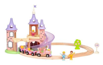 Conjunto de trem de brinquedo BRIO Disney Princess Castle com