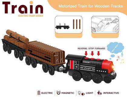 Imagem de Conjunto de trem de brinquedo Z MAYABBO motorizado por mais de 3 anos com 3 trens