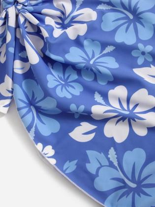 Imagem de Conjunto de três peças de biquíni com saia de maiô sexy europeu e americano