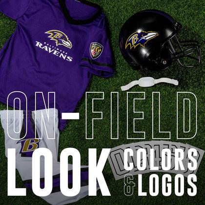 Conjunto de uniformes de futebol Franklin Sports Baltimore Ravens