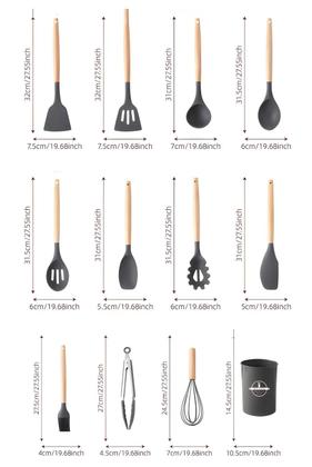 Imagem de Conjunto De Utensílios Com Suporte De Plástico12 Peças Luatek LCC-2320LITE