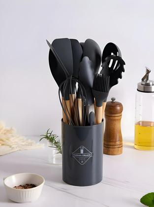 Imagem de Conjunto De Utensílios Com Suporte De Plástico12 Peças Luatek LCC-2320LITE