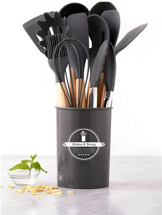 Imagem de Conjunto De Utensílios Com Suporte De Plástico12 Peças Luatek LCC-2320LITE