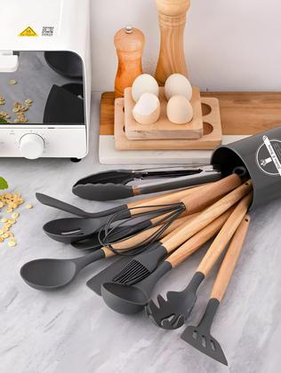 Imagem de Conjunto De Utensílios Com Suporte De Plástico12 Peças Luatek LCC-2320LITE