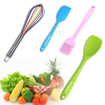 Imagem de Conjunto de utensílios de cozinha BESTZMWK 11 Cooking Silicone Nonstick