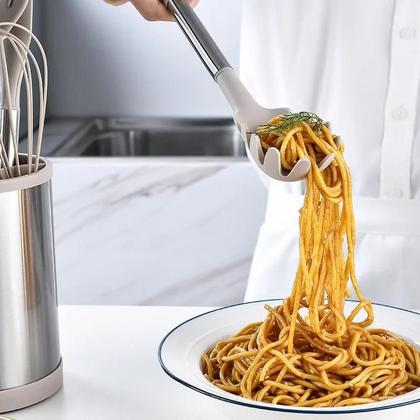 Imagem de Conjunto De Utensílios De Cozinha De Silicone Com 12 Peças, Espátula E Colher De Aço Inoxidável