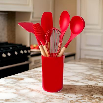 Imagem de Conjunto de Utensílios de Cozinha em Silicone 7 Peças