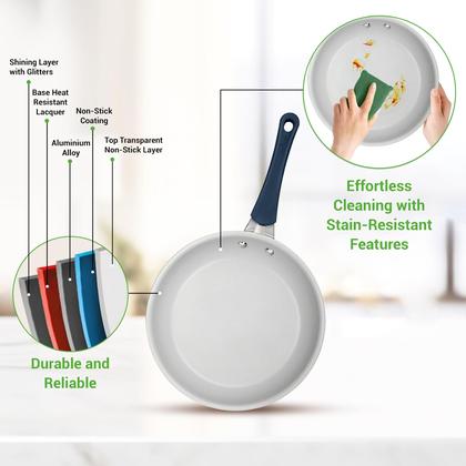 Imagem de Conjunto de utensílios de cozinha NutriChef Navy Blue 14 peças antiaderentes