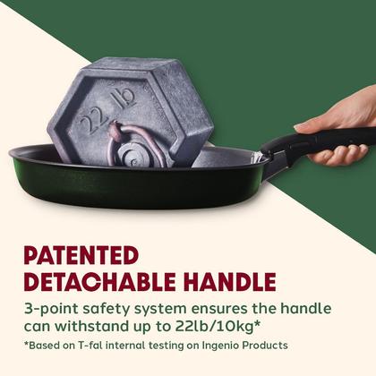 Imagem de Conjunto de utensílios de cozinha T-Fal Ingenio Nonstick, 14 peças, verde de indução