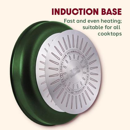 Imagem de Conjunto de utensílios de cozinha T-Fal Ingenio Nonstick, 14 peças, verde de indução