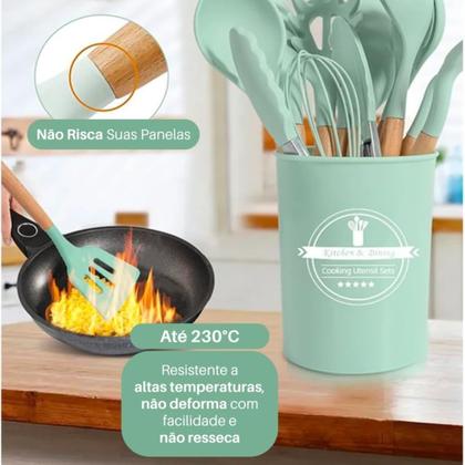 Imagem de Conjunto de Utensílios de Silicone Premium C/12 Pçs