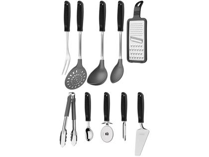 Imagem de Conjunto de Utensílios Inox Tramontina Utilitá 10 Peças