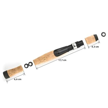 Imagem de Conjunto De Vara De Pesca Giratória Com Cabo De Cortiça Composto E Suporte Para Carretilha MNFT 1