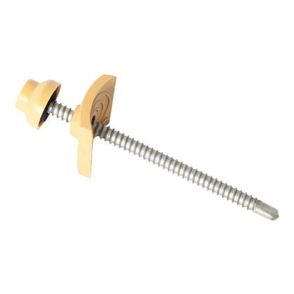 Imagem de Conjunto de Vedação/Fixação Afort Plan para Telha PVC Marfim - Pacote com 20 Unidades