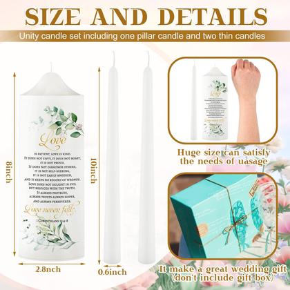 Imagem de Conjunto de velas Wedding Unity Frienda Unity para casamento