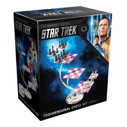 Conjunto de xadrez The Noble Collection Star Trek Tridimensional