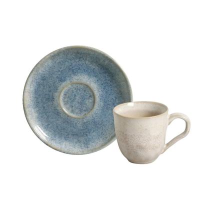 Imagem de Conjunto de Xícara de Cafezinho com Pires 06 Peças Bio Wave Porto Brasil