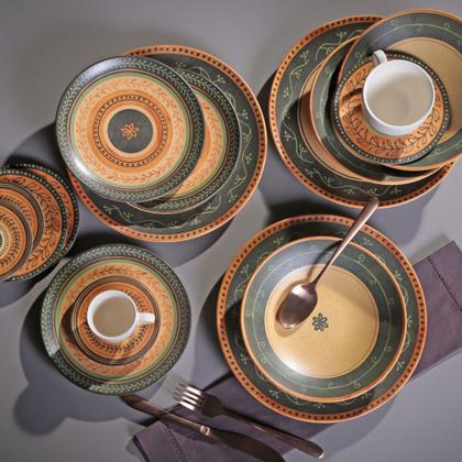 Imagem de Conjunto de Xícara de Cafezinho com Pires 06 Peças Coup Oliva Porto Brasil