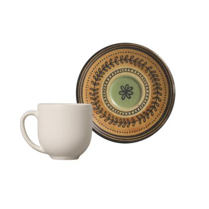 Imagem de Conjunto de Xícara de Cafezinho com Pires 06 Peças Coup Oliva Porto Brasil