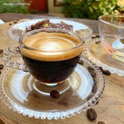 Imagem de Conjunto de Xícara de Chá 180 ml Pearl Clear com 4 Peças Wolff